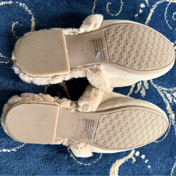 Birdies Tan Faux Fur Slippers - Picture 3 of 3